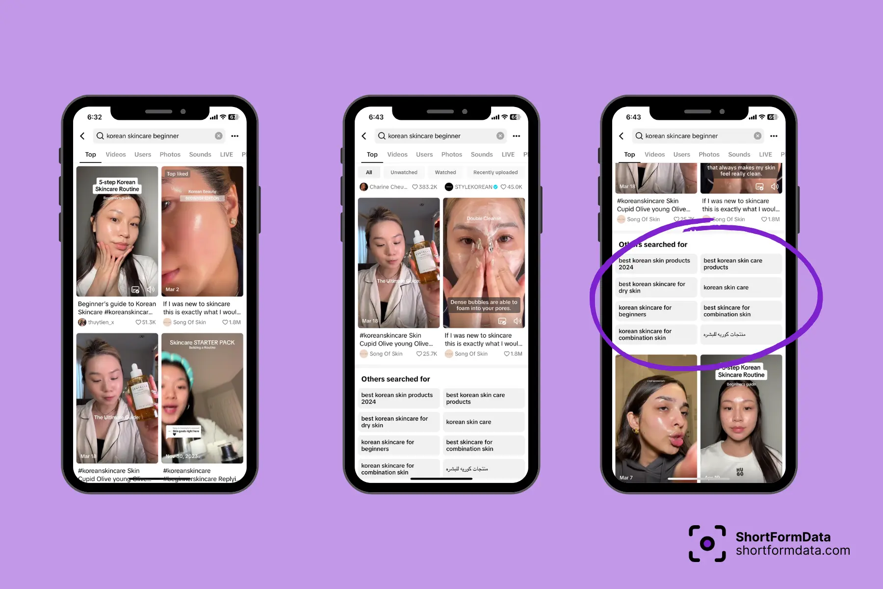 How to find popular keywords using TikTok other searched for